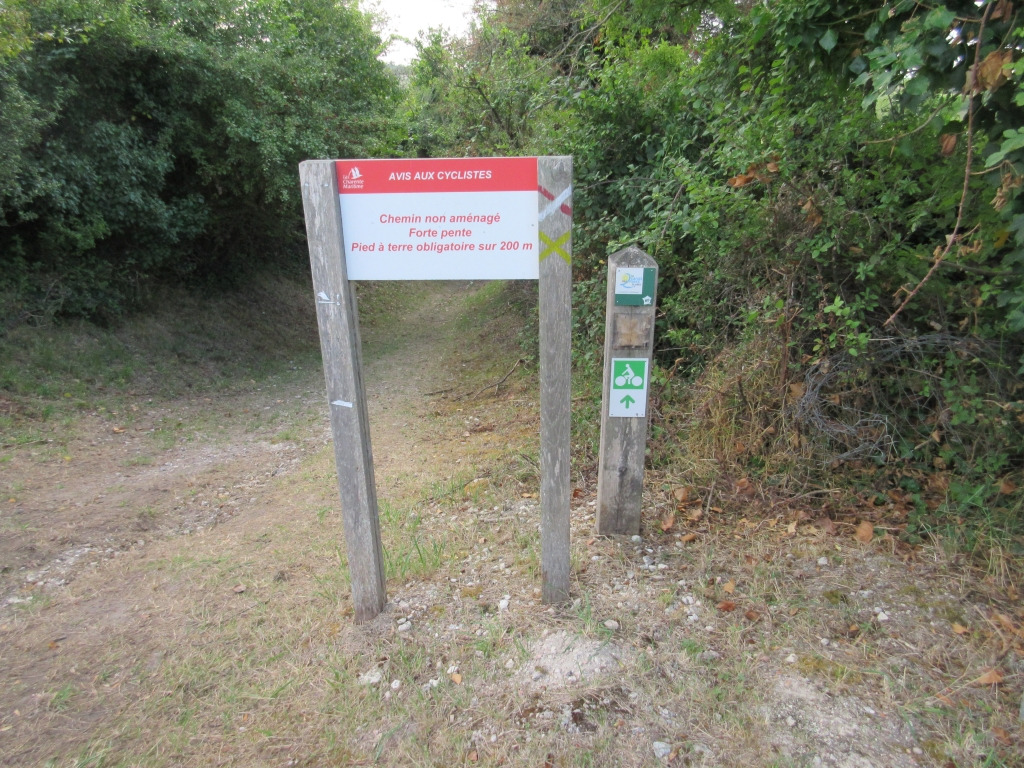 Début de descente aux Ouches de Chez Gautron